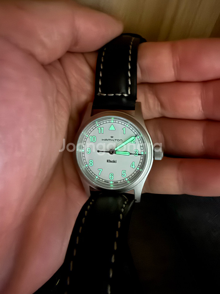 해밀턴 카키필드 33mm 풀박 s급--4