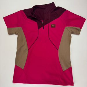 여성 k2 반팔 등상 반집업 티셔츠