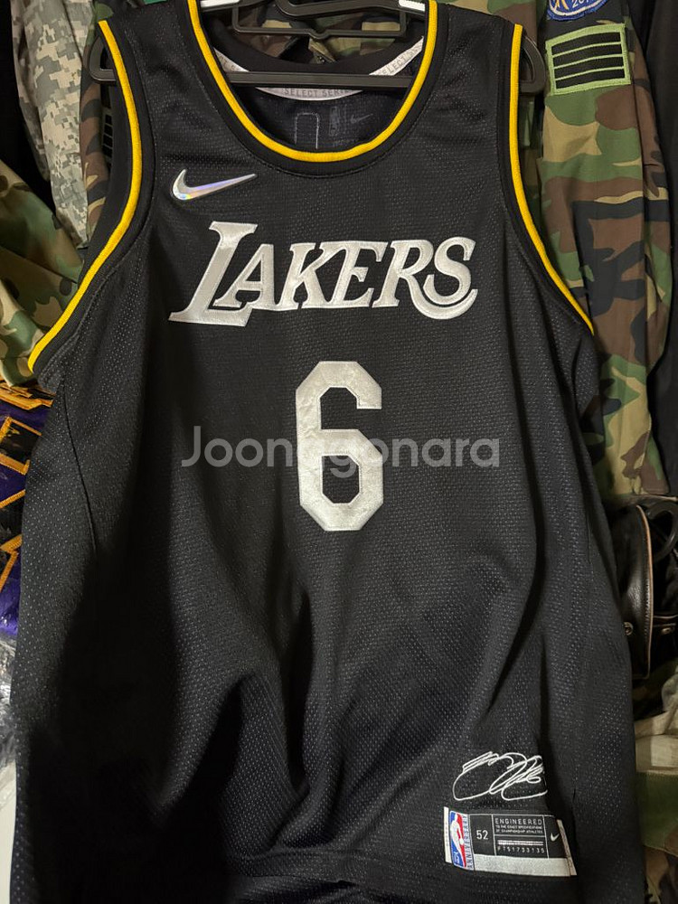 NBA LA 레이커스 어웨이 저지 (르브론 제임스)--0