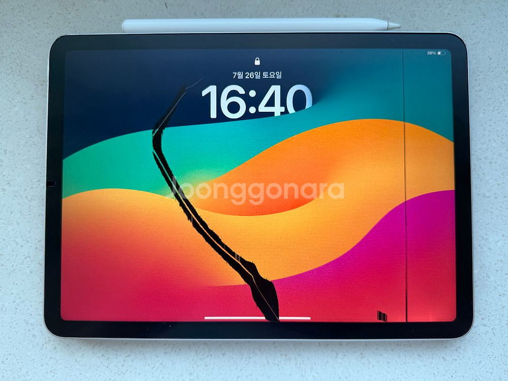 아이패드 에어5 내부액정파손--0