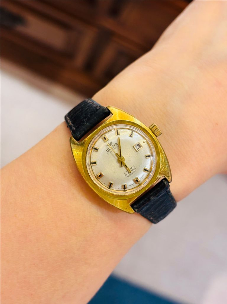 스위스 Delma 여성용 빈티지 오토매틱 시계--4