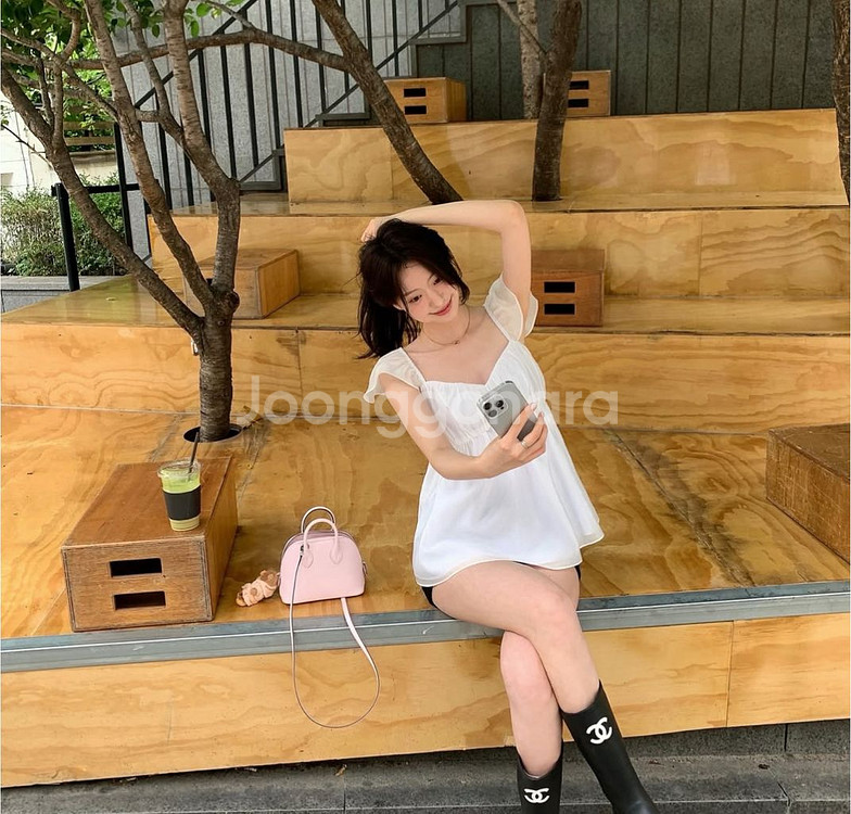 르플레인 엔젤 블라우스 S 새상품 판매합니다--0