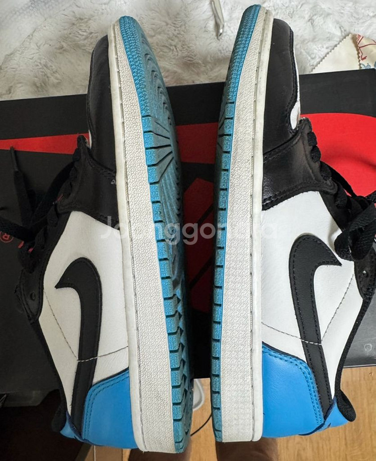 에어조던1 로우 OG 다크 파우더블루 255사이즈--2