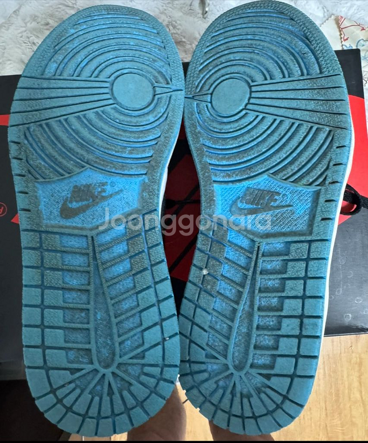 에어조던1 로우 OG 다크 파우더블루 255사이즈--5