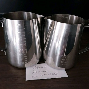 스팀피쳐 350ml 600ml citta 시타눈금피쳐외