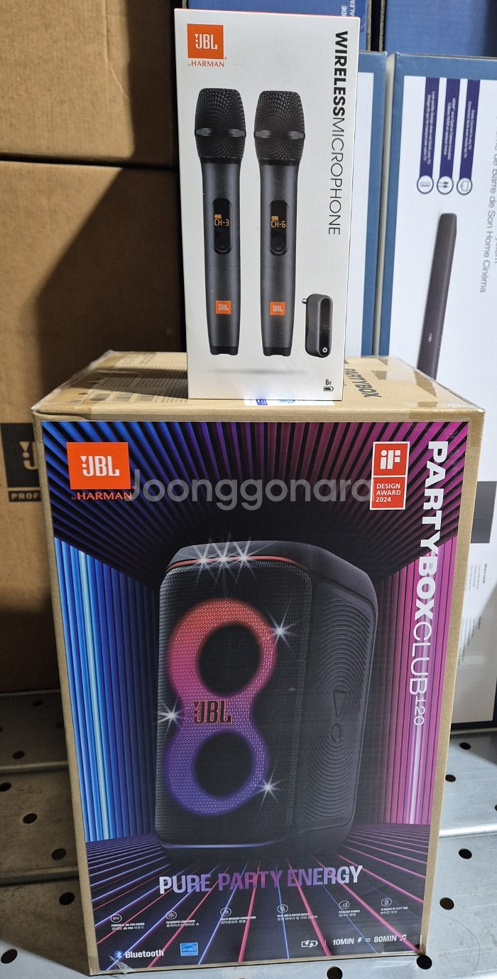 파티박스120 + jbl as3--0