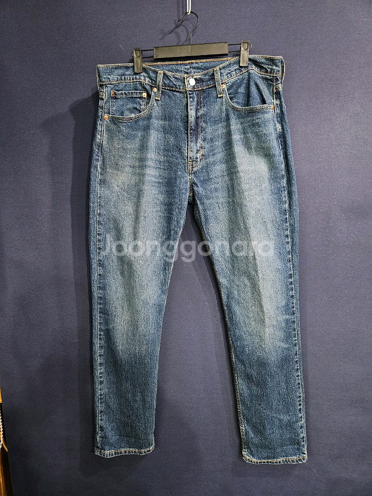 리바이스 502 블루컬러 남성 허리 36 스판 데님팬츠--0