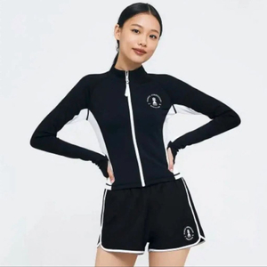 배럴 우먼 노티컬 크롭 래쉬가드