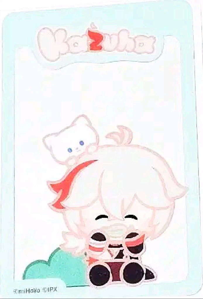 카즈하 미니니 원신 포토카드 투명 클리어카드 입장--0