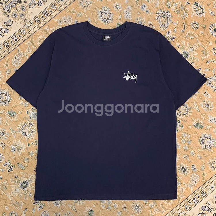 스투시 네이비 반팔--0