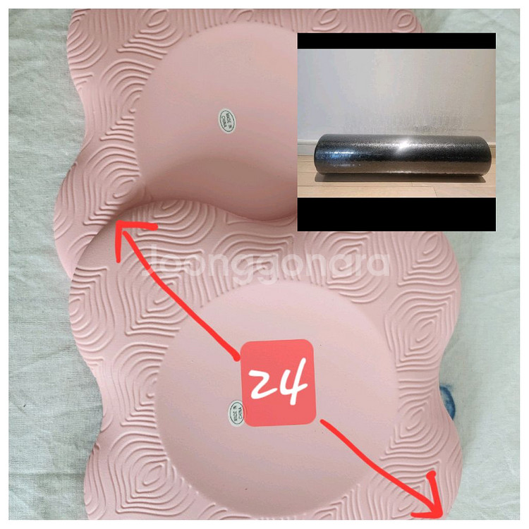 무배송)폼롤러.무릎관절보호대2p--1