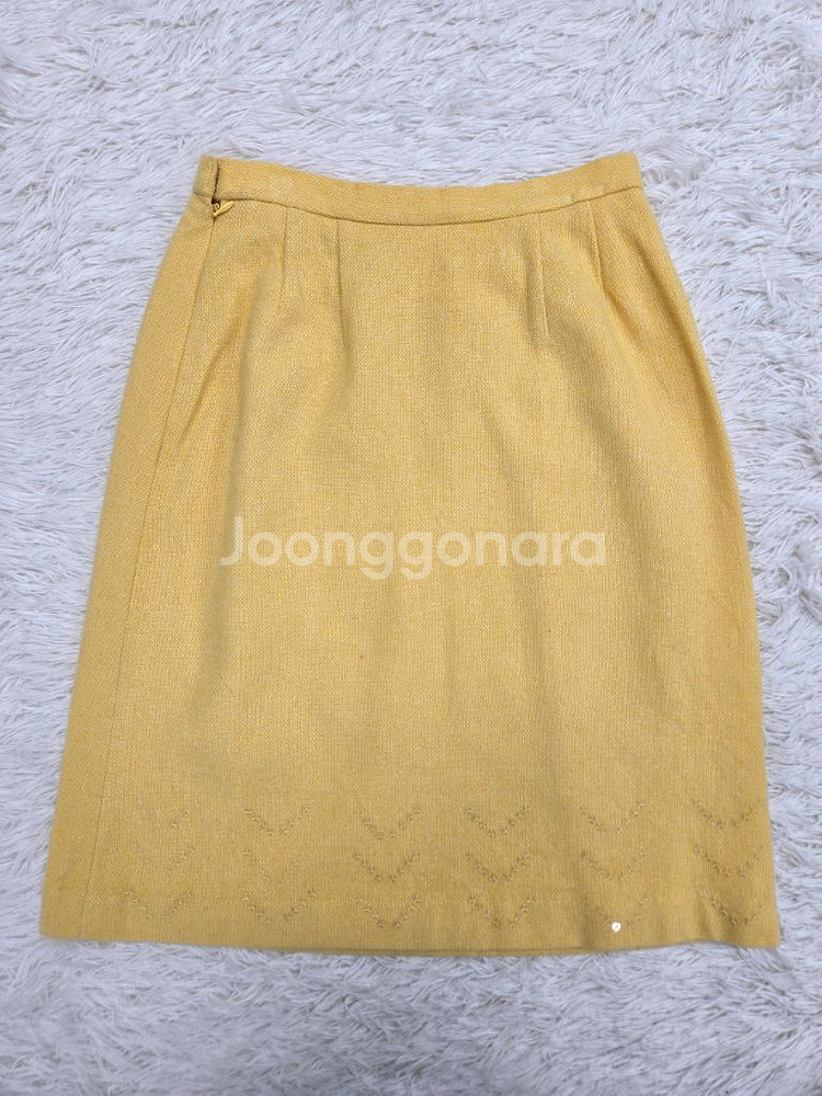 꾸레쥬 미디 울 스커트 정장 셋업--1