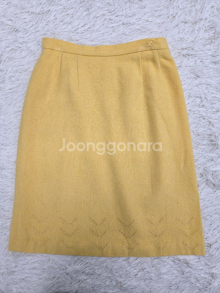 꾸레쥬 미디 울 스커트 정장 셋업--0