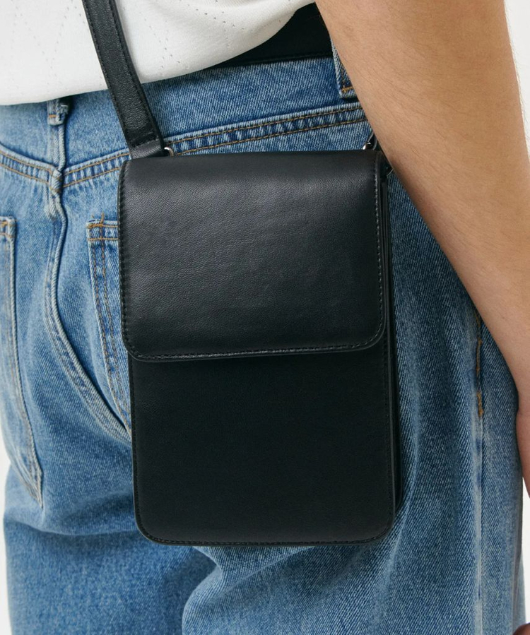 도프제이슨 램스킨 미니멀 숄더백 이미지