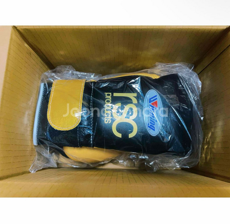 위닝 글러브 커스텀 블랙 골드 14oz--4