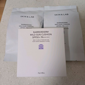 대용량 스킨앤랩 선쿠션 본품1개25g+리필25g2개