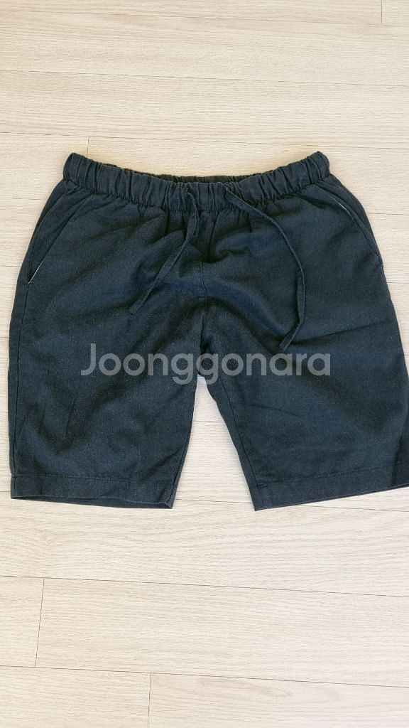 린넨, 맨질맨질한 재질 반바지 2개 L사이즈--0