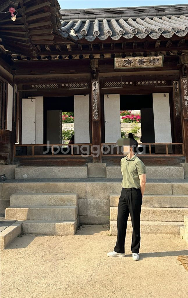 (무탠다드) 와이드핏 슬랙스 (블랙, 그레이)--1