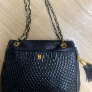 Bally 체인 퀼팅가죽 숄더백