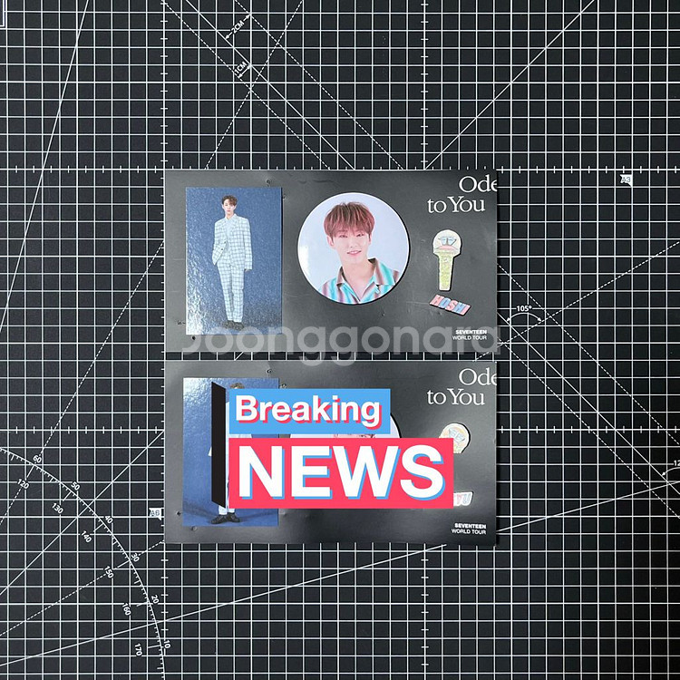 세븐틴 2019 오드투유 콘서트 뱃지 세트 포토카드--1