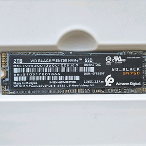 WD BLACK SN750 2TB NVME SSD
