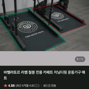 바벨라토르 철봉 카페트 매트
