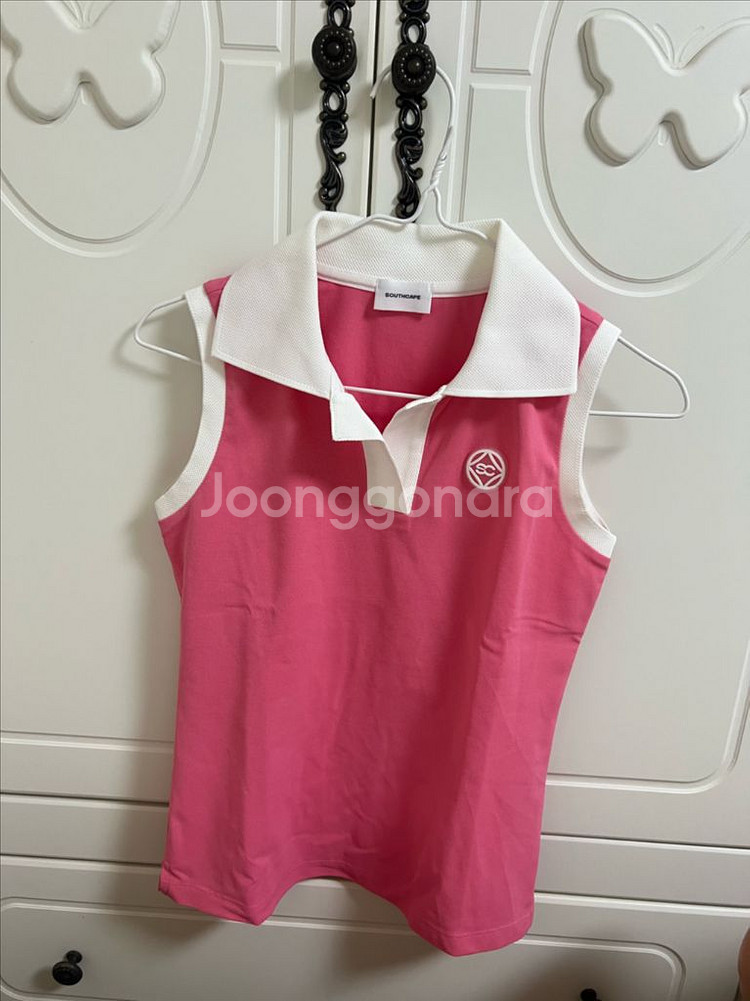 사우스케이프 핑크 민소매 셔츠--0