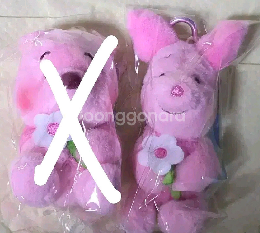 핑크 곰돌이 푸우 피글렛 인형키링 굿즈--0