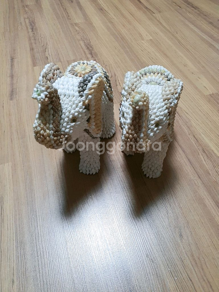 필리핀 핸드메이드 흰색 코끼리 팝니다.(완전 미사용)--0