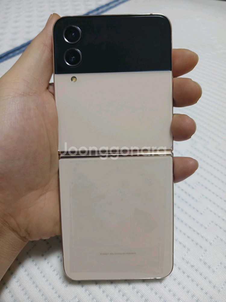 최상급 갤럭시 z플립4 핑크골드 512gb--2