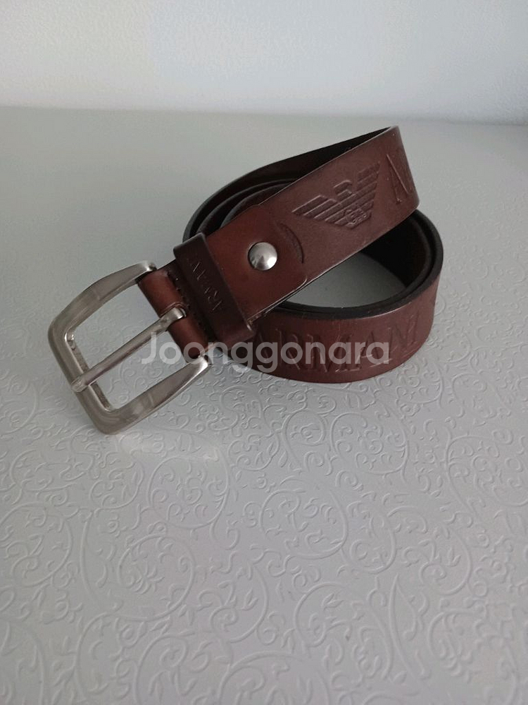 엠포리오 아르마니 통가죽벨트 정품--0