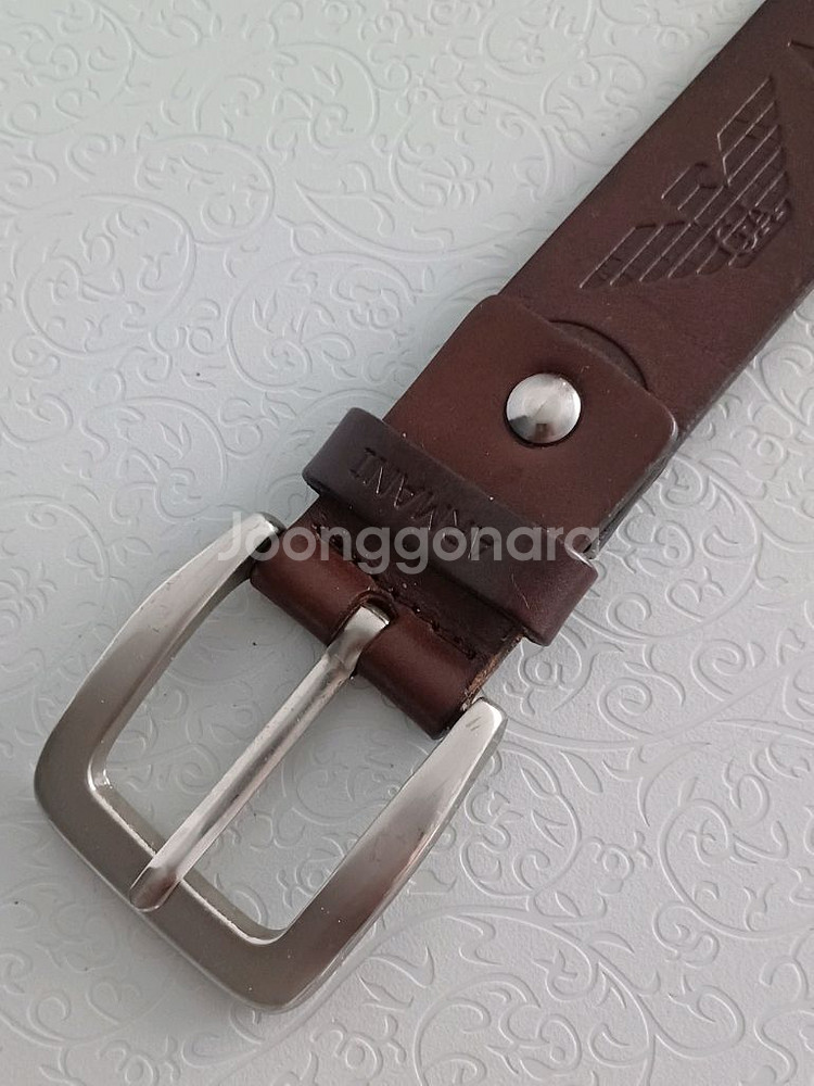 엠포리오 아르마니 통가죽벨트 정품--2