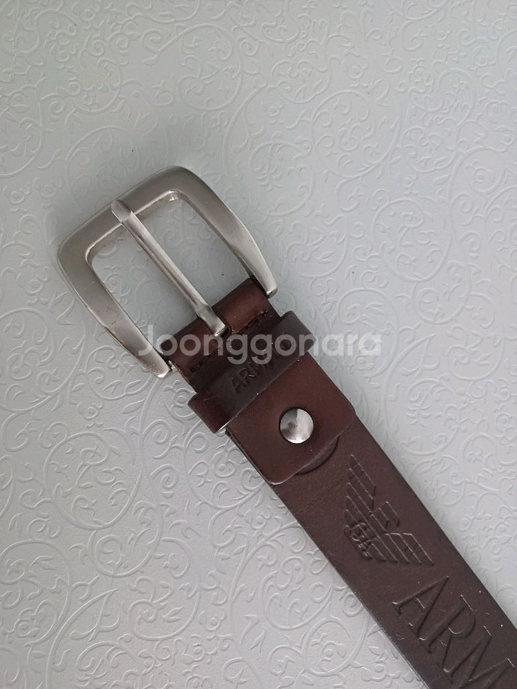 엠포리오 아르마니 통가죽벨트 정품--1