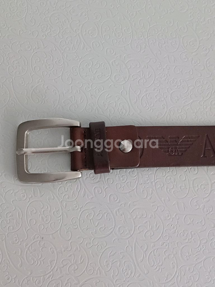 엠포리오 아르마니 통가죽벨트 정품--7