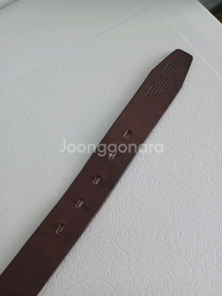 엠포리오 아르마니 통가죽벨트 정품--6