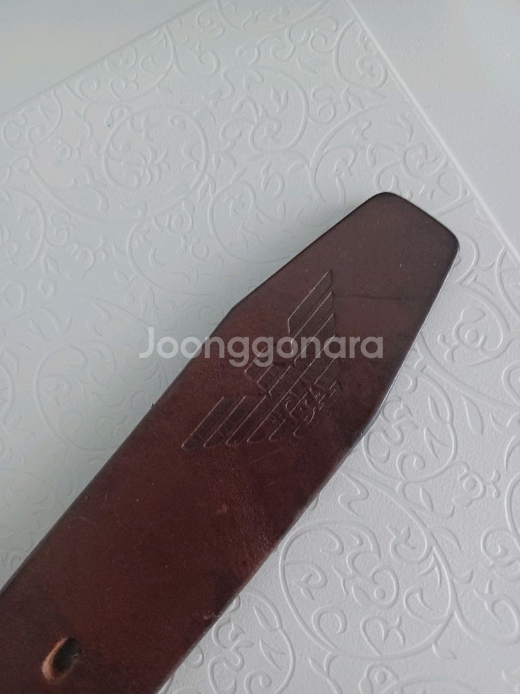 엠포리오 아르마니 통가죽벨트 정품--4