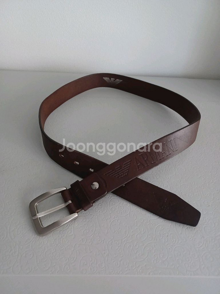 엠포리오 아르마니 통가죽벨트 정품--8