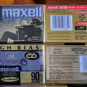 일본산 maxell XL II 크롬 공테이프 미개봉