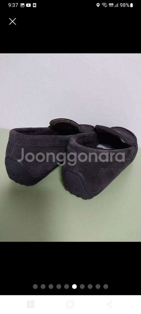 여성 베어파우 소가죽 곰돌이 양털 모카신 (230)--5