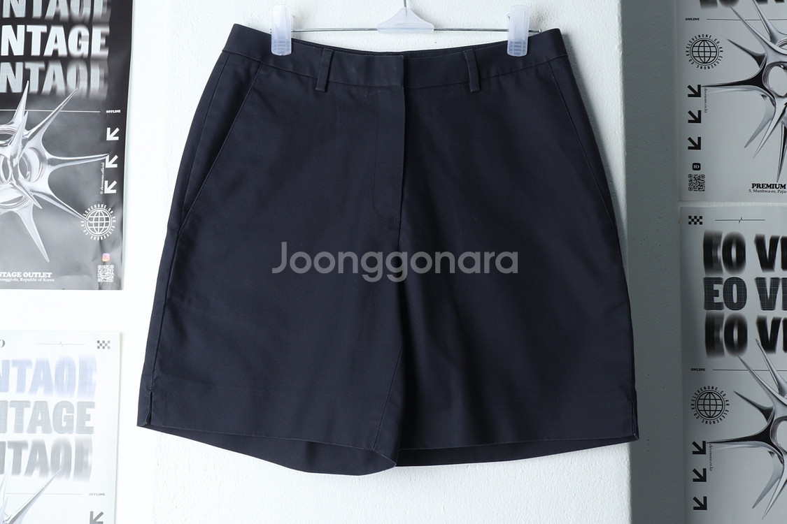 W(S) 브룩스브라더스 반바지 팬츠 네이비 치노--1