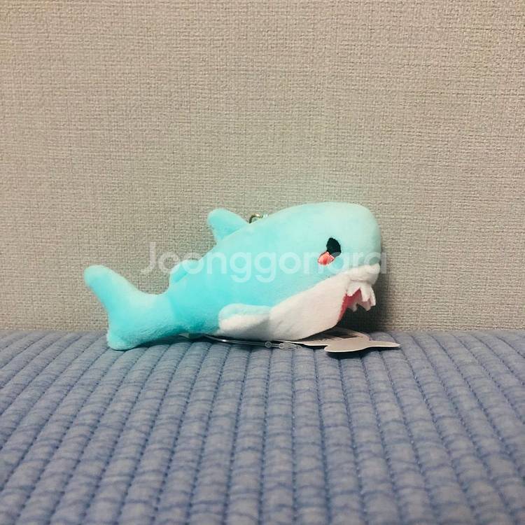 민트 상어 키링--2