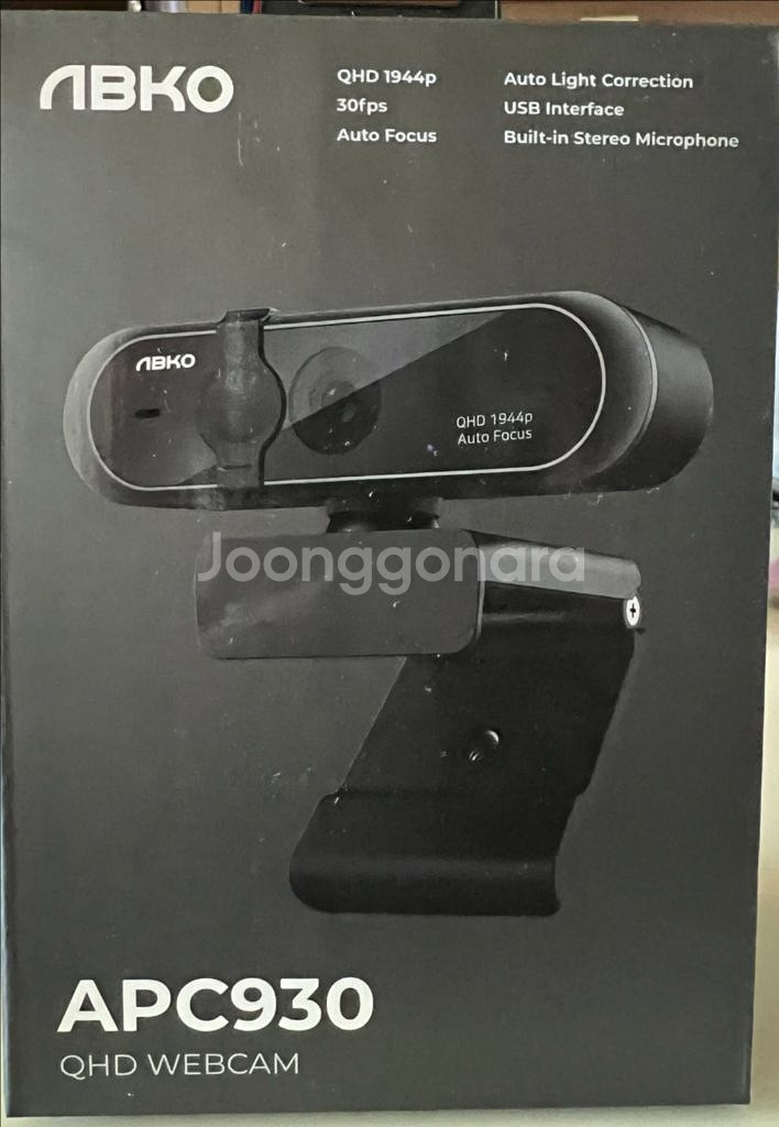 ABKO APC930 QHD 웹캠 [블랙]--0
