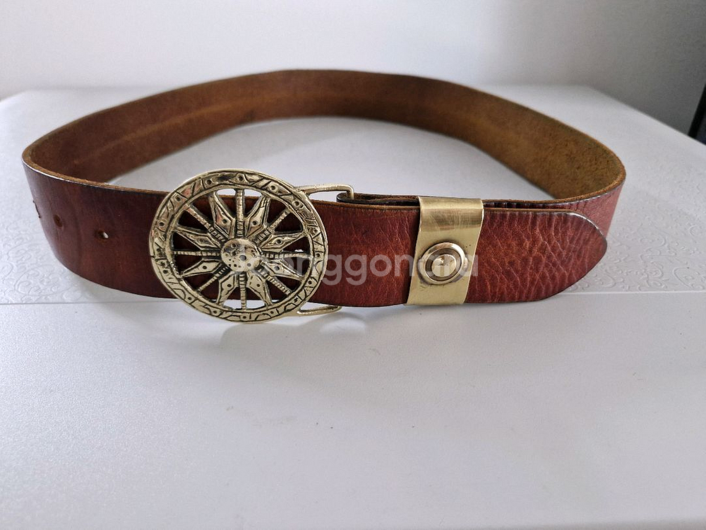 해외 이태리 통가죽벨트 정품--5