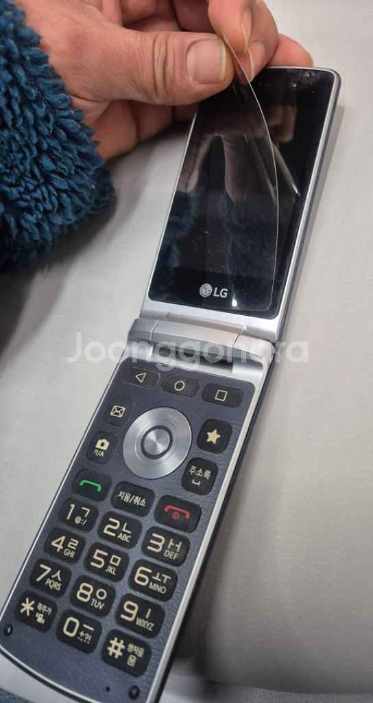 엘지 f610 폴더폰 A급 초기필름그대로 효도폰 공부폰--0