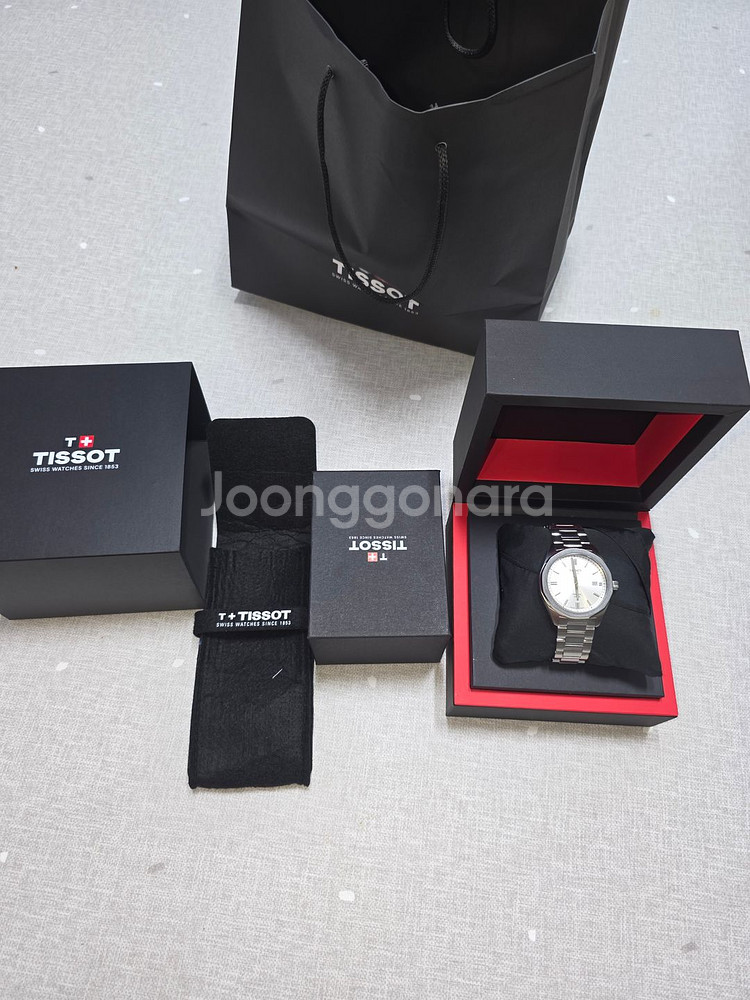 티쏘 prc100 쏠라 쿼츠 39mm--0