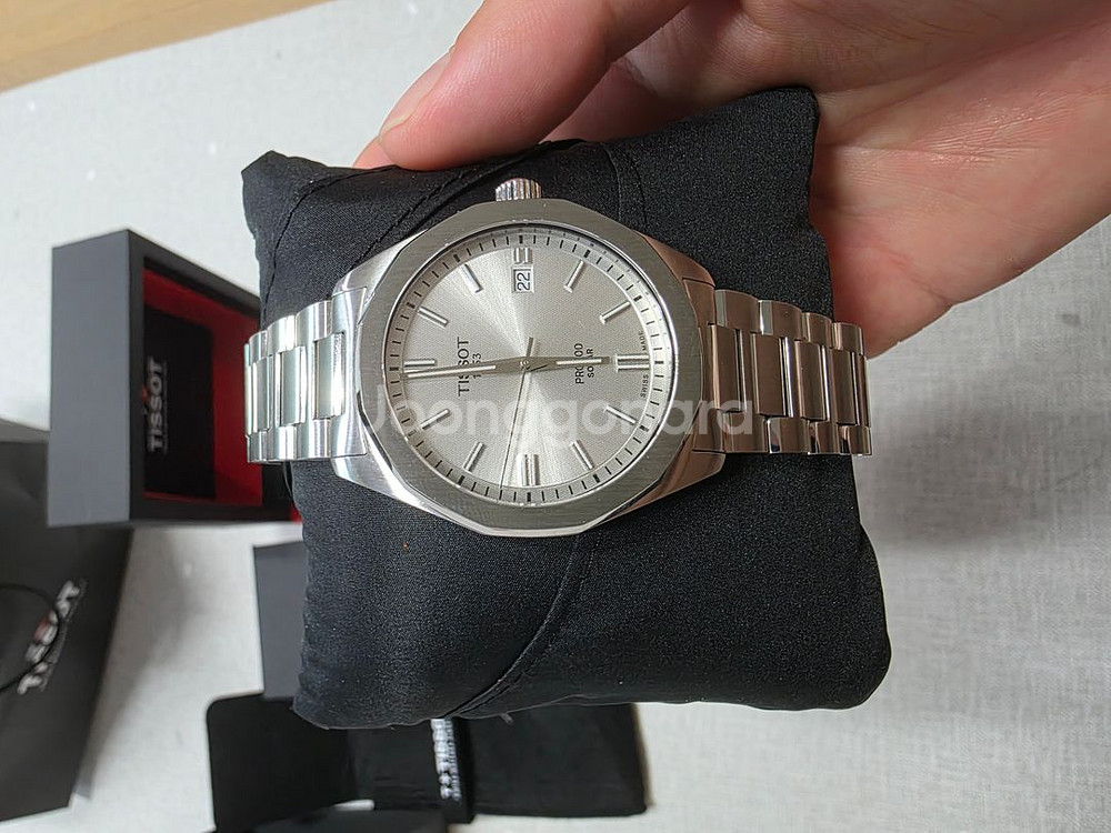 티쏘 prc100 쏠라 쿼츠 39mm--1