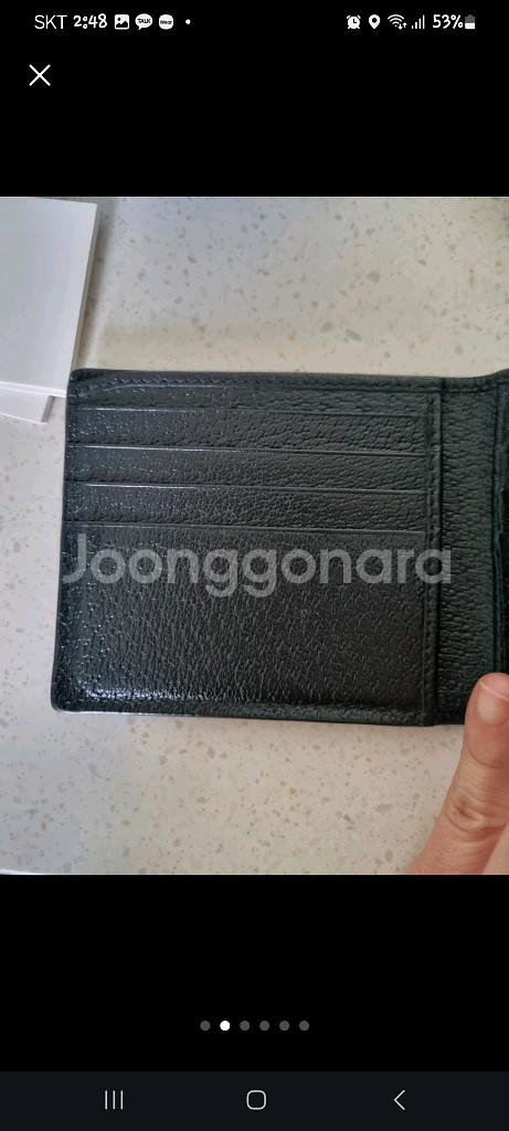구찌 컷아웃 인터로킹G 반지갑--1
