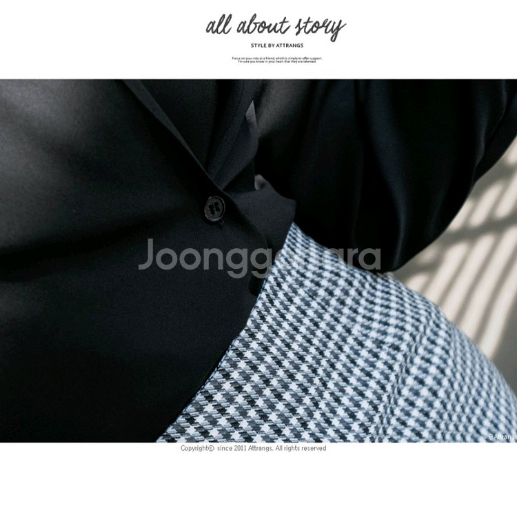 플라이 드레이핑 랩 블라우스--2