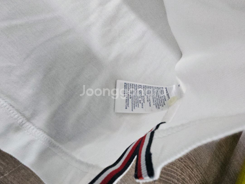 타미힐피거 화이트 카라반팔셔츠 슬림핏 M--2