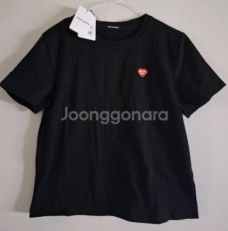 마리끌레르 하트 반팔티 66 새상품 2장 일괄--1
